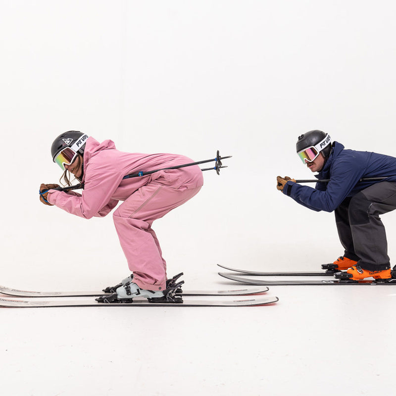 Large / Blue-Purple | just_kidding.JPG | Person snowboarding wearing the French Fry Goggles By Pit Viper Sunglasses