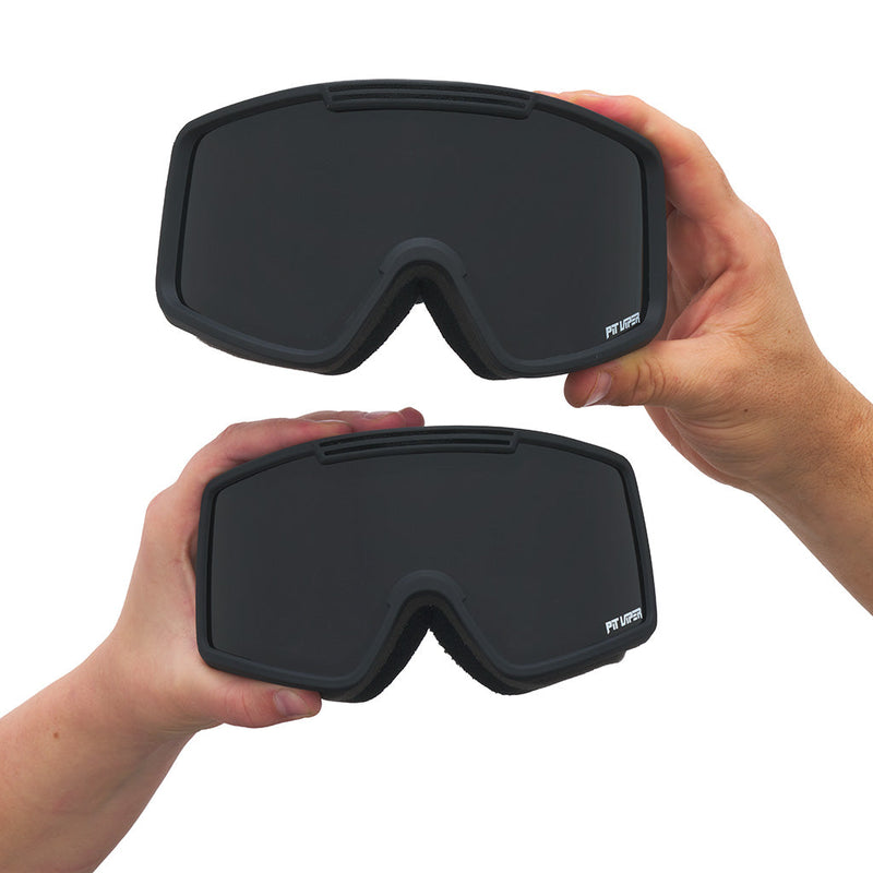 Large / Smoke | AHHHHHHHHHHH.JPG | The Exec French Fry Goggle from Pit Viper Sunglasses