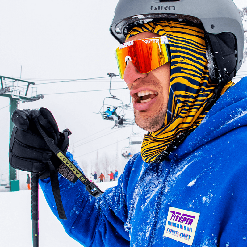 / Z87+ Rainbow | image.JPG | Man skiing wearing Pit Viper Sunglasses